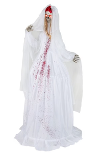 lot 306 image: Boyel Living 7.2 ft Halloween Animatronic Standing Bride Haunted House Decoration