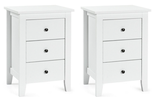 lot 331 image: Spiritual realm Set of 2 Nightstand End Beside Table Drawers