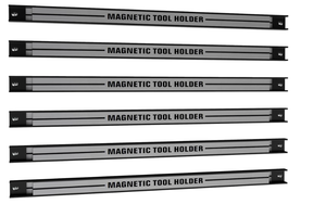 lot 332 image: Toolsempire 18 Magnetic Tool Holder Strip, 6 Pack Magnet Bar with Mounting Screws, Heavy Duty Magnetic Strips Tool Organizer for Garage Shop Workbench Kitchen Organization (Sliver)
