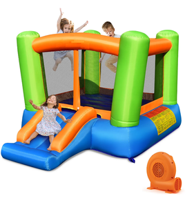 lot 337 image: Gymax Inflatable Bounce House Kids Jumping Playhouse Indoor & Outdoor With 550W Blower (Slightly Used)
