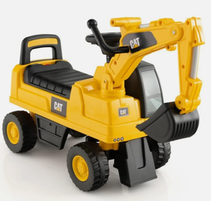 lot 338 image: Total Tactic TQ10145YW Licensed Caterpillar Kids Ride on Digger, Yellow