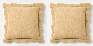 lot 343 image: LOT OF 2 Threshold designed wStudio McGee Oversized Heather Square Throw Pillow - Threshold designed with Studio McGee