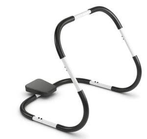 lot 367 image: Costway Portable AB Trainer with Headrest and Foam Handle for Office Home Gym-White