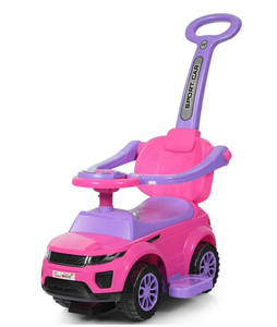 lot 403 image: Costway Plays Music Kid Push & Pedal Ride-On, PP Iron Pink, 35.00 x 17.00 x 33.00 Inches, 6.5 lbs