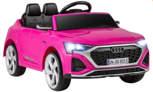 lot 71 image: Costway 12V Kids Ride on Car Licensed Audi SQ8 with Remote Control and 3 Speeds-Pink TQ10286US (Maybe Missing Hardware)