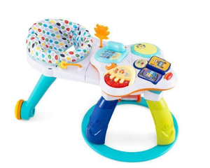 lot 176 image: Costway TM10132WH 3 in 1 Baby Stationary Activity Center with Educational & Music Function Tabletop - White