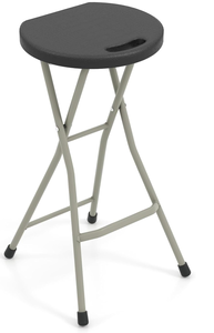 lot 233 image: Goplus Folding Stool, Extra Tall 28 inch Foldable Camping Stool for Adults with 550 lb Capacity, Portable Plastic Fold up Stool, Collapsible Round Stool with Handle for Fishing Hiking Gardening