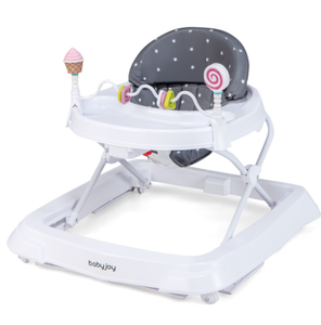 lot 296 image: Costway Baby Foldable Activity Walker w Adjustable Height& Detachable Seat Cushion