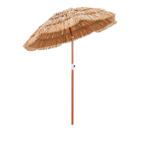 lot 411 image: Costway 6-ft Natural Beach Umbrella