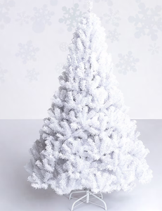lot 298 image: Costway 5-ft White Artificial Christmas Tree (Missing Parts or Pieces)