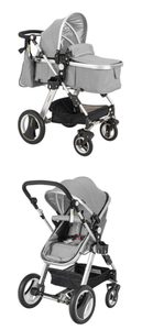 lot 485 image: Costway 2-in-1 Convertible Folding Aluminum Baby Stroller Baby Jogger