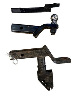 lot 35 image: Set of 3 Trailer Hitch Ball Mounts with Adjustable and Standard Riser Types