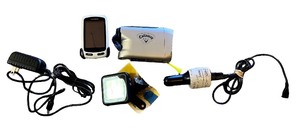 lot 58 image: Golf Electronics Lot with Nikon Callaway Rangefinder, Garmin GPS, and Accessories