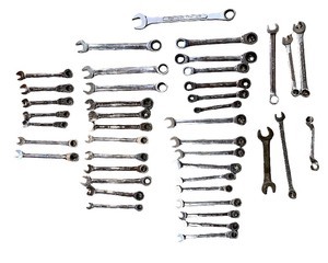 lot 63 image: Collection of Combination Wrenches Assorted Sizes