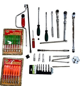 lot 72 image: Assorted Hand Tool Set with Ratchets, Screwdrivers, and Bit Sets