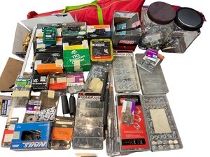 lot 92 image: Large Assortment of Hardware Fasteners and Small Parts