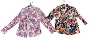 lot 140 image: Set of 2 XL Womens Long Sleeve Button Down Shirts - Dana Buchman & Talbots