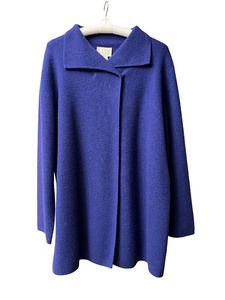 lot 142 image: Blue Wool Blend Womens Coat with Collar (XL)