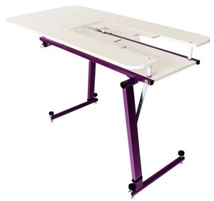 lot 110 image: SewEzi Grande Portable Sewing Table - 3 Inserts Included