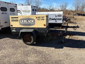 lot 37 image: 2006 Atlas Copco Portable air compressor XAS 97 mounted on single-axle trailer