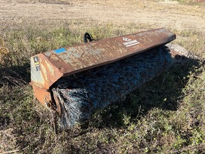 lot 100 image: Erskine Angle Broom attachment for skid-steer loader.