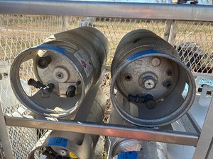 lot 41 image: (2) tanks for fork lift (top shelf)