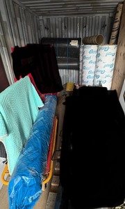 lot 195 image: Carroll column forms, ramps, reinforced poly roll, and Mel-drain 5035 drainage system