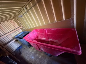 lot 155 image: (2) Utility Tilt Trucks (1) Rolling cart