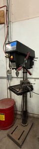 lot 60A image: Dayton 17 drill press, model 3Z918F and Dayton vise