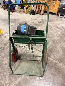 lot 146 image: Welding dolly and welders safety mask