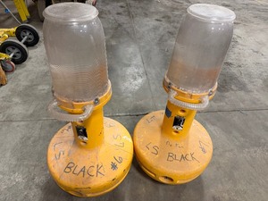 lot 313 image: (2) WobbleLight Halide Jobsite Lights