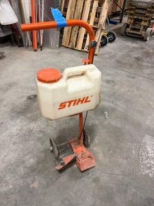 lot 319 image: Stihl Quick-Cut Concrete Floor Saw Trolley w Water Tank