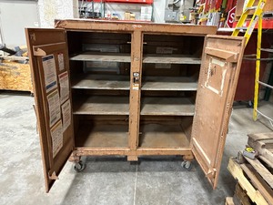 lot 134 image: Job site portable storage box H 67 x L 5 x D 30