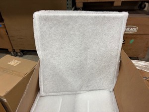 lot 236 image: (6 boxes 24 each) NCF Ring panel filters 24x24. Comes with filter encased in a metal ring.