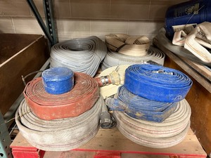 lot 257 image: Sheathed cables and fire hoses