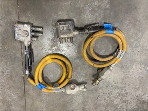 lot 406 image: (2) 3-head Pneumatic Scabblers