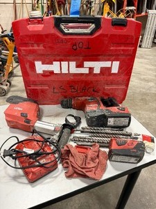 lot 195A image: Hilti TE 6-A22 cordless Rotary Hammer with Vacuum System TE DRS-6-A  in case