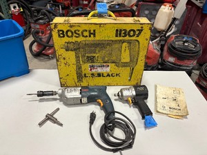 lot 492 image: (2) power tools Bosch 11462 VS Thread Cutter Craftsman pneumatic composite impact wrench