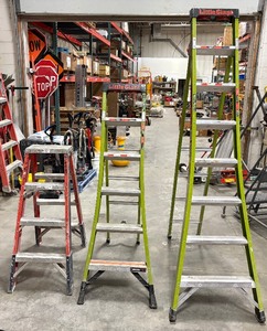 lot 514 image: Werner 4 twin-side step ladder, Little Giant King Combo 5 ladder, Little Giant Type 1AA 7