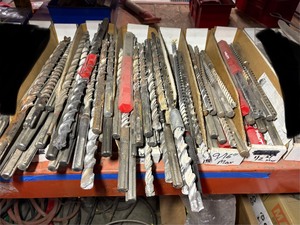lot 532 image: Hammer drill bits, various sizes and brands