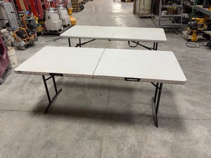 lot 427 image: (5) Lifetime Fold-in-half tables