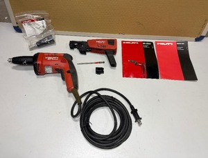 lot 270A image: Hilti SD 4500 drywall screw gun Screw magazine attachment, 11X75 Depth gauge, bit, holder