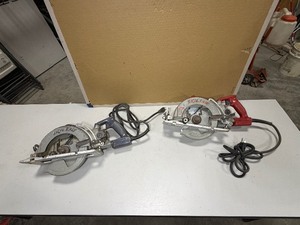 lot 593 image: Skilsaw Mag 77 SHD77M 7 14 Corded Worm Drive Saw, Skilsaw HD77  7 14 Corded Worm Drive Saw