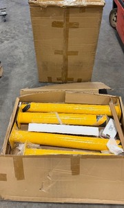 lot 574 image: (2 Boxes of 4 ea.) Standard Safety Bollard, New in packaging. Red Head concrete anchor
