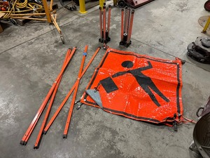 lot 678 image: (3) Construction signs