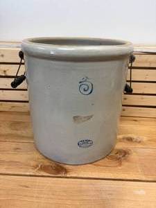 lot 67 image: 5-gallon red wing crock with handles