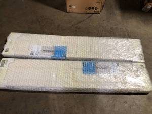 lot 10 image: Lot of  CALHOME 30 in. x 80 in. 6-Panel Primed MDF Composite Bi-Fold Barn Door   Customer Returns See Pictures