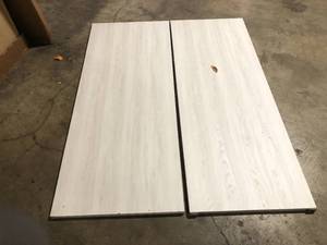 lot 49 image: Lot of 32 in. x 80 in. Wooden Board    Customer Returns See Pictures