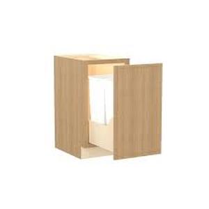 lot 48 image: Home Decorators Collection Franklin 18. in. W x 24 in. D x 34.5 in. H Assembled Plywood Wall Bridge Kitchen Cabinet in Vanguard Oak with Soft Close   Customer Returns See Pictures