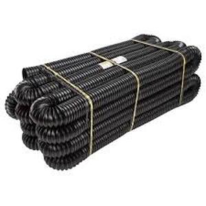 lot 66 image: Amerimax Home Products FLEX Drain Pro 4 in. x 100 ft. Black Copolymer Perforated Drain Pipe   Customer Returns See Pictures